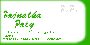 hajnalka paly business card